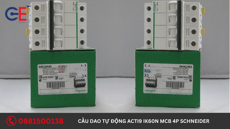 Địa chỉ cung cấp cầu dao tự động Acti9 iK60N MCB 4P Schneider