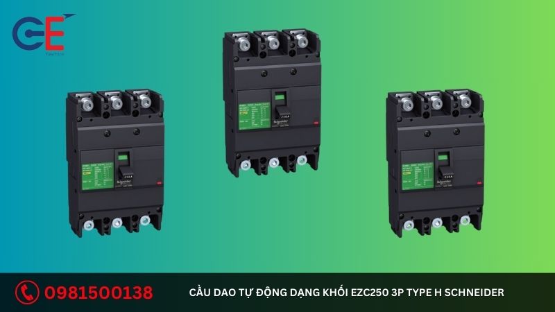 Địa chỉ cung cấp cầu dao tự động dạng khối EZC250 3P Type H Schneider