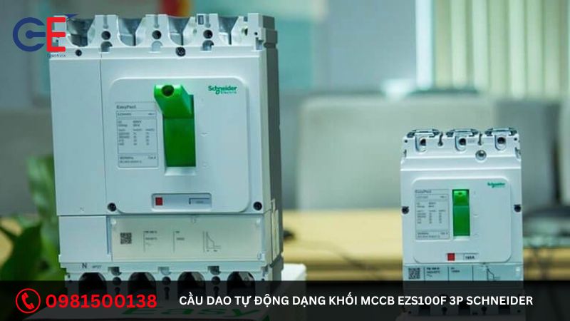 Địa chỉ cung cấp cầu dao tự động dạng khối MCCB EZS100F 3P Schneider