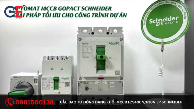 Địa chỉ cung cấp cầu dao tự động dạng khối MCCB EZS400N/630N 3P Schneider