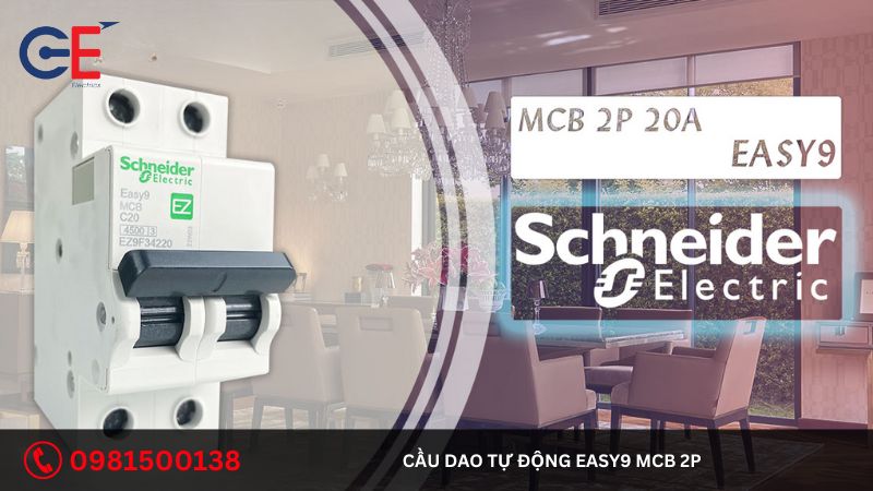 Địa chỉ cung cấp cầu dao tự động Easy9 MCB 2P