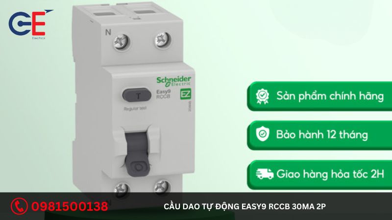 Địa chỉ cung cấp cầu dao tự động Easy9 RCCB 30mA 2P