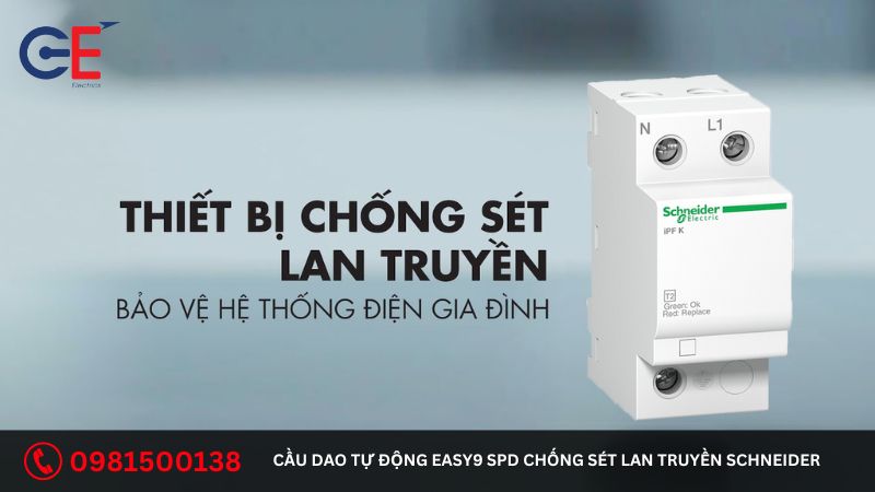 Địa chỉ cung cấp cầu dao tự động Easy9 SPD chống sét lan truyền Schneider