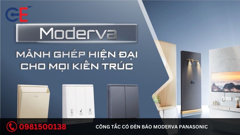 Địa chỉ cung cấp công tắc có đèn báo Moderva Panasonic