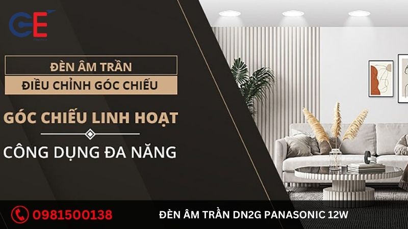 Địa chỉ cung cấp đèn âm trần DN2G Panasonic 12W?