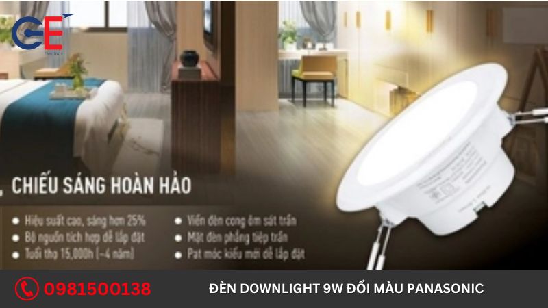 Địa chỉ cung cấp đèn Downlight 9W đổi màu Panasonic?