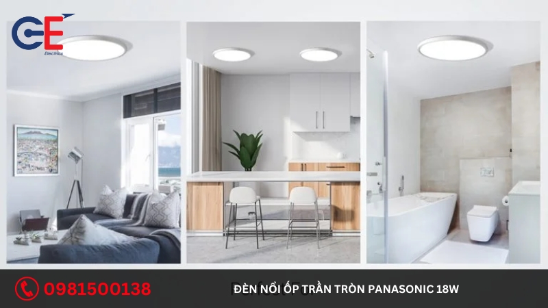 Đơn vị cung cấp đèn nổi ốp trần tròn Panasonic 18W 