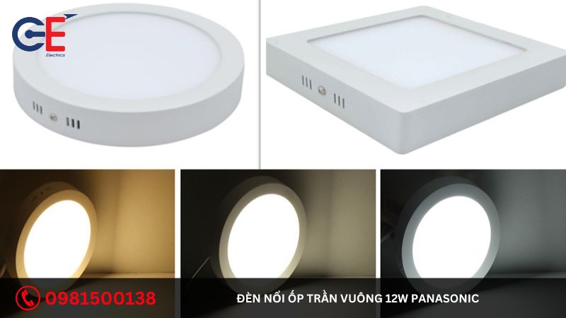 Địa chỉ mua đèn nổi ốp trần vuông 12W Panasonic?