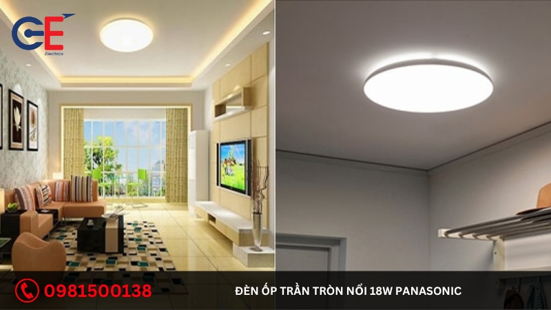 Địa chỉ cung cấp đèn ốp trần tròn nổi 18W Panasonic