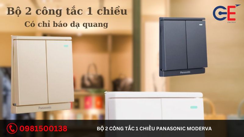 Địa chỉ cung cấp bộ 2 công tắc 1 chiều Panasonic Moderva 