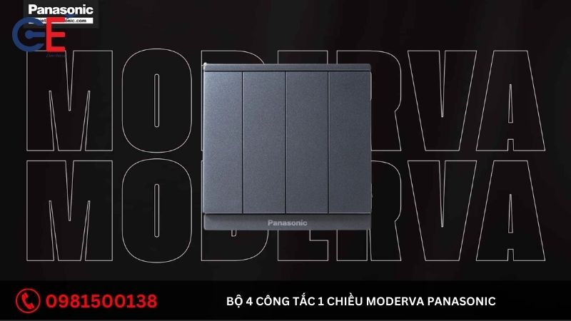 Địa chỉ cung cấp bộ 4 công tắc 1 chiều Moderva Panasonic