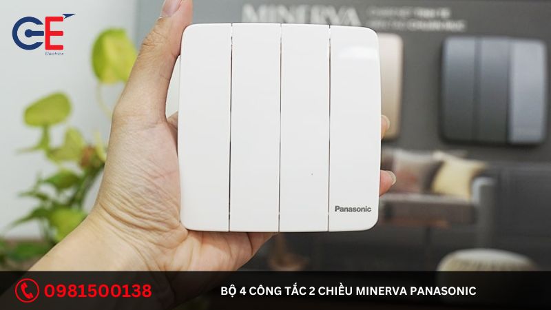 Địa chỉ cung cấp bộ 4 công tắc 2 chiều Minerva Panasonic