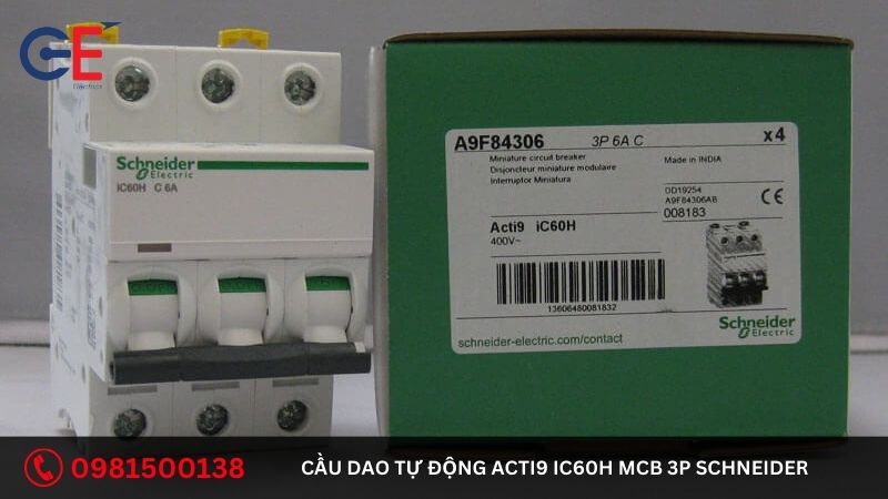 Địa chỉ cung cấp cầu dao tự động Acti9 iC60H MCB 3P Schneider