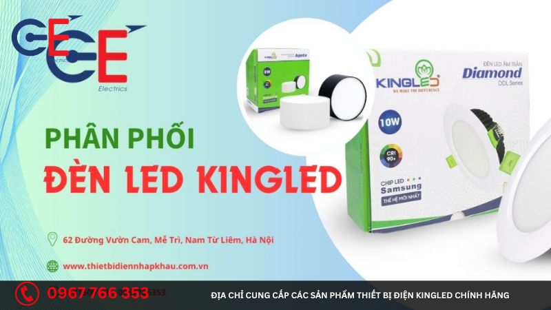 Mua thiết bị điện Kingled ở đâu uy tín