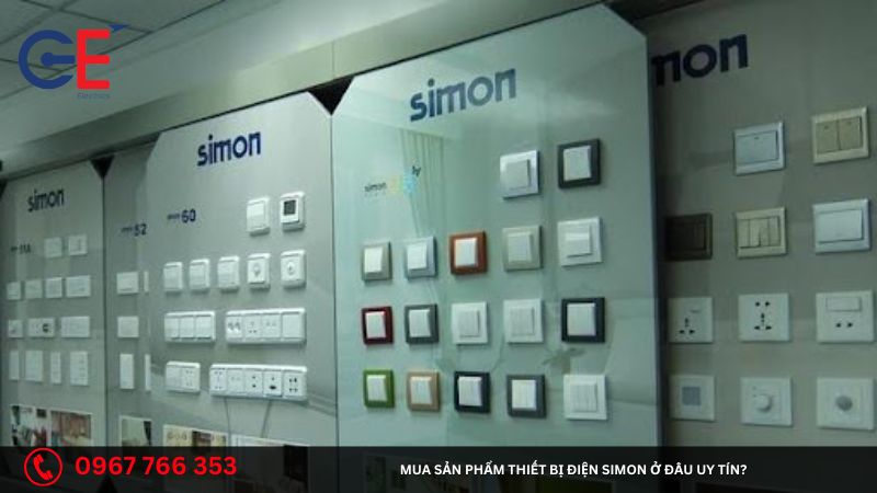 Mua sản phẩm thiết bị điện Simon ở đâu uy tín?