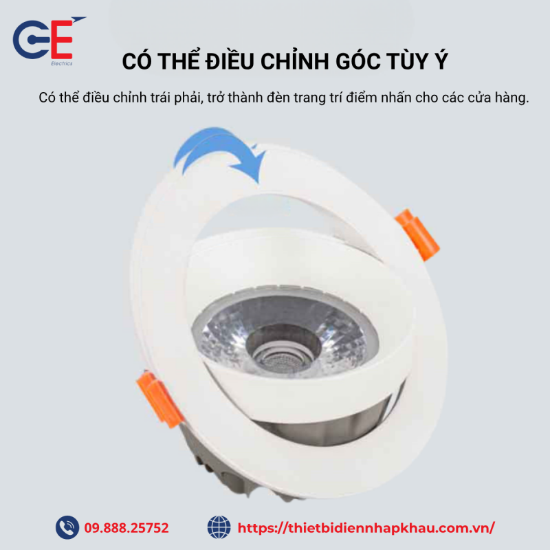 Điều chỉnh góc linh hoạt
