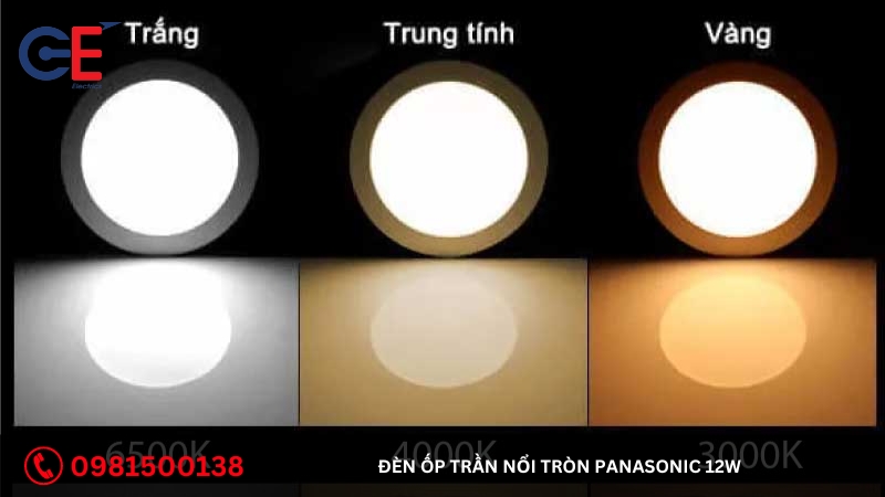 Đơn vị cung cấp đèn ốp trần nổi tròn Panasonic 12W 