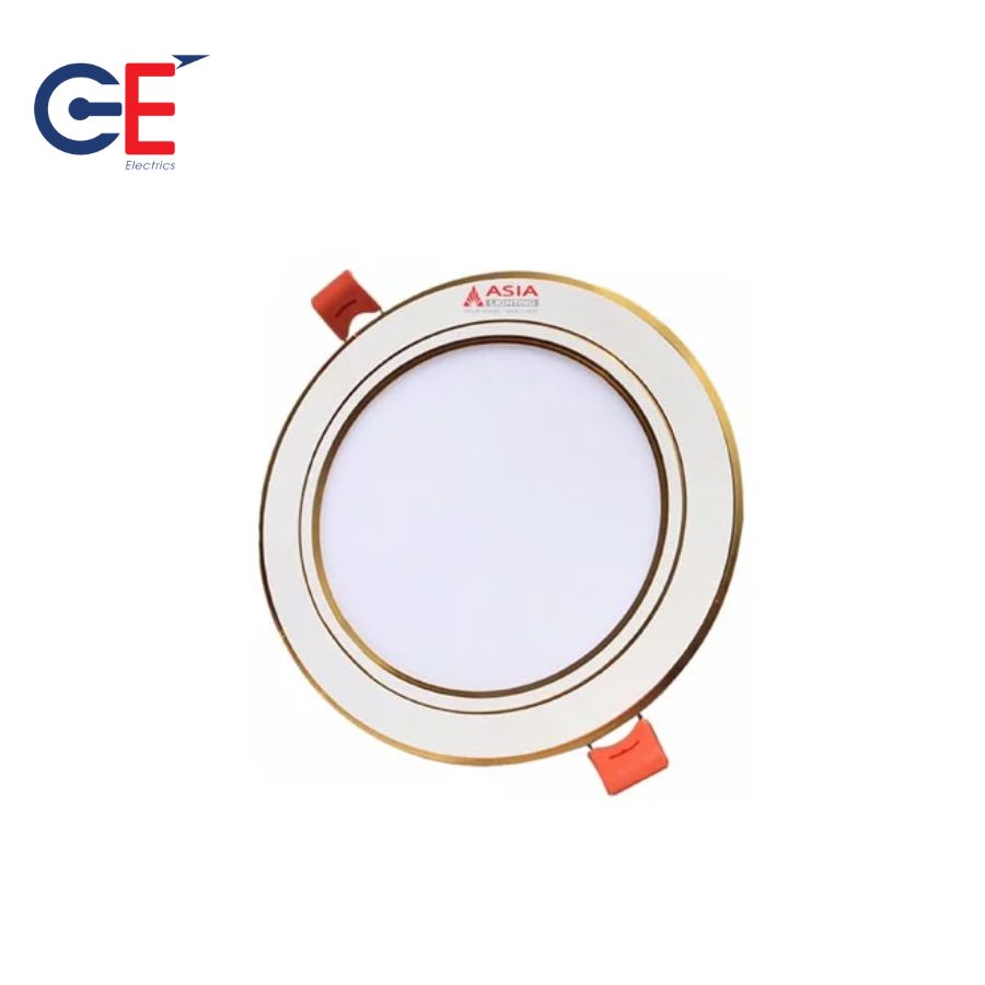 Downlight 9W Asia viền vàng