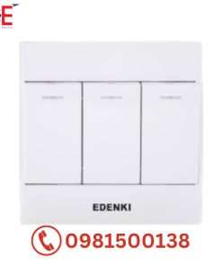 Bộ công tắc ba 1 chiều Edenki Concept EC-103