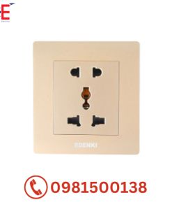 Bộ ổ cắm đôi 3 chấu Edenki EE-005-G