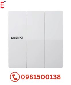Bộ công tắc ba 1 chiều trắng Edenki EE-103