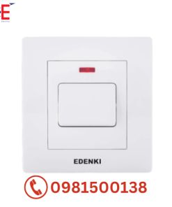 Bộ công tắc đơn 20A trắng Edenki EE-120