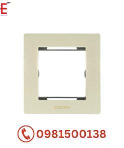 Mặt viền Edenki 1 module nhựa màu champagne EL-PCG01