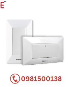Mặt chữ nhật nhựa trắng Edenki EW-P3M