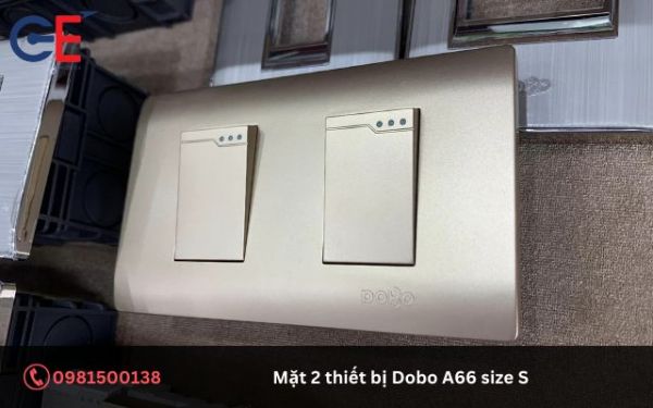Giới thiệu về mặt 2 thiết bị Dobo A66 size S