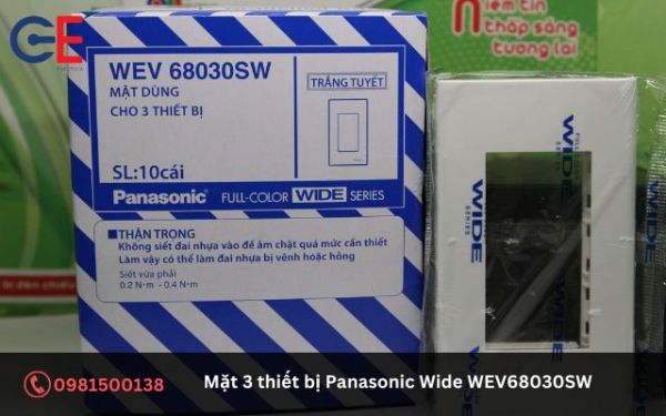 Giới thiệu về tính năng của mặt 3 thiết bị Panasonic Wide WEV68030SW