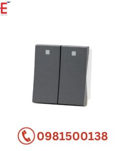 Hạt công tắc đôi Dobo A66 1 chiều size M | A66-88615