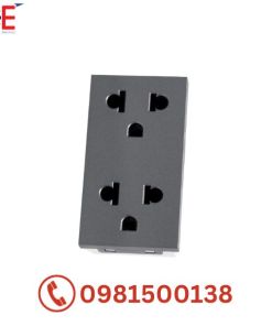 Hạt ổ cắm đôi 3 chấu Dobo A66 size S