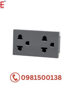 Hạt ổ cắm đôi 3 chấu Dobo A66 size S