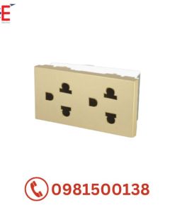 Hạt ổ cắm đôi 3 chấu Dobo A70-88719