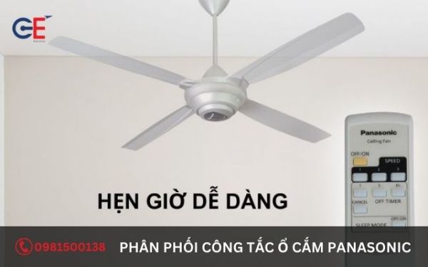 Hướng dẫn cách hẹn giờ trên app điều khiển quạt trần Panasonic 