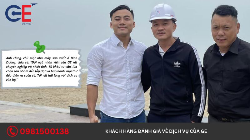 Khách hàng đánh giá về dịch vụ của GE