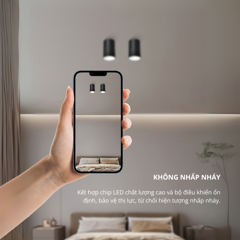 Không bị nhấp nháy