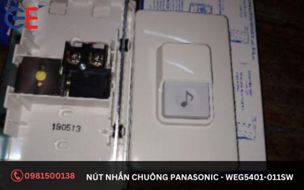 Ưu điểm nổi bật của nút nhấn chuông Panasonic WEG5401- 011SW