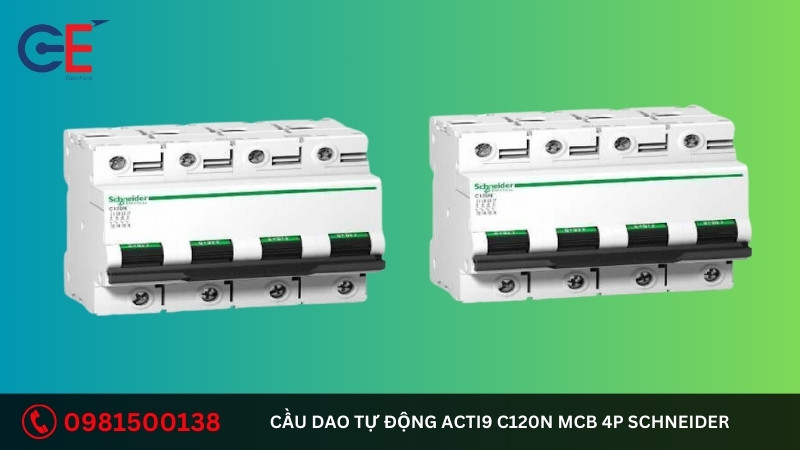 Lưu ý khi sử dụng cầu dao tự động Acti9 C120N MCB 4P Schneider