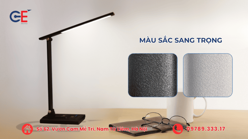 Màu sắc đèn bàn học sang trọng