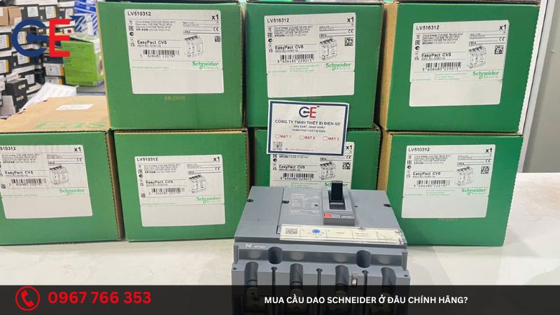 Mua cầu dao Schneider ở đâu chính hãng?