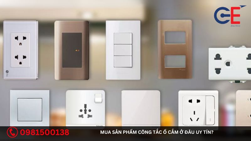 Mua sản phẩm công tắc ổ cắm ở đâu uy tín?