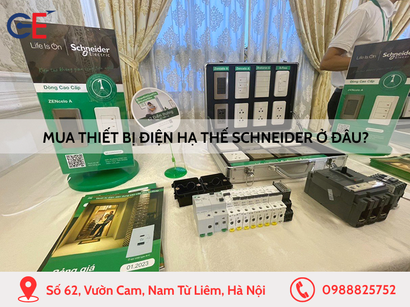 Mua thiết bị điện hạ thế Schneider ở đâu?