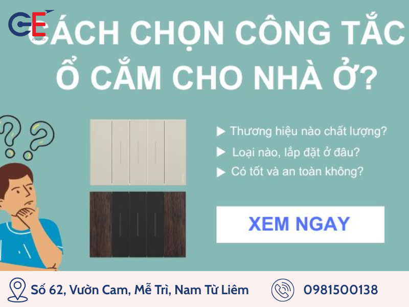 Công tắc ổ cắm với độ an toàn tuyệt đối 