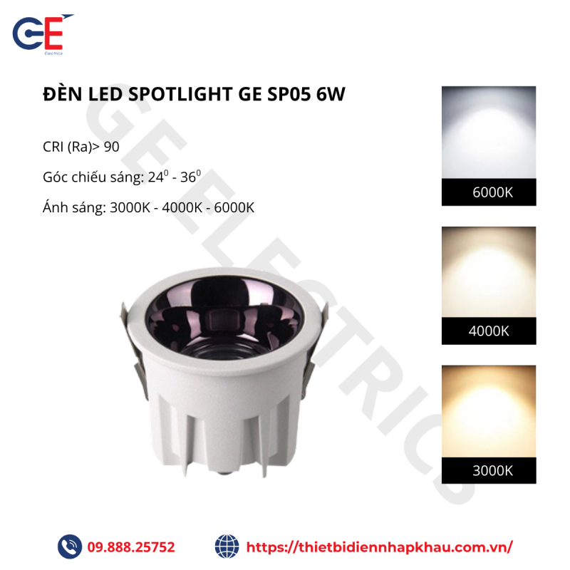 Nhiệt độ màu đèn led spotlight Philips