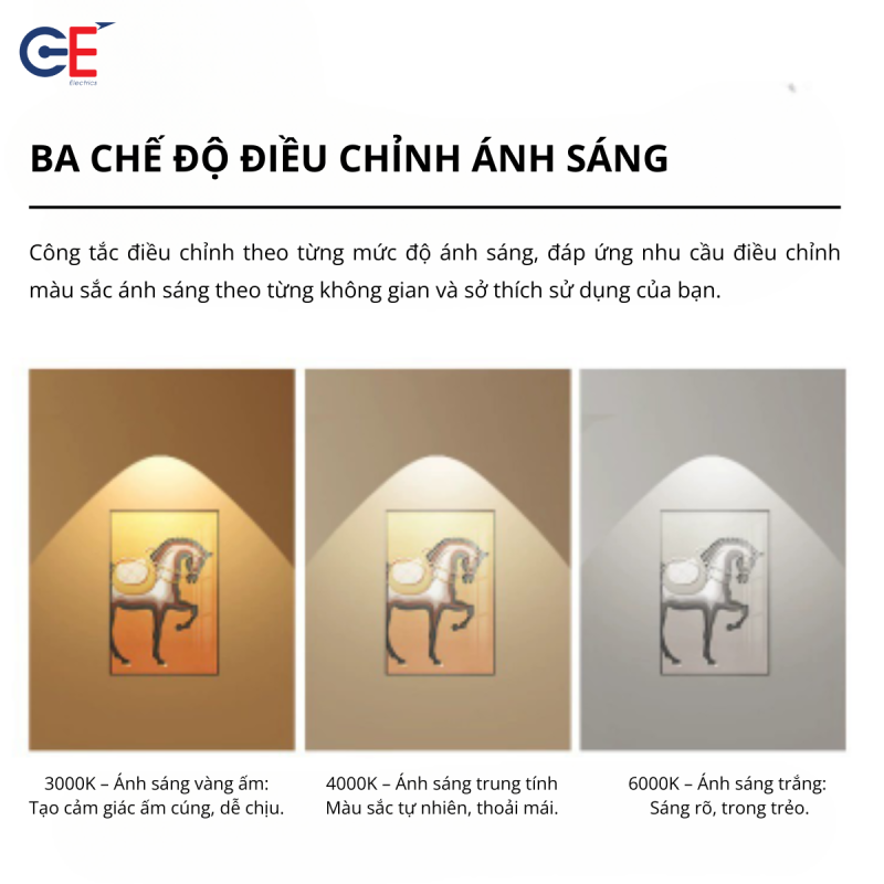 Nhiệt độ màu tùy chọn