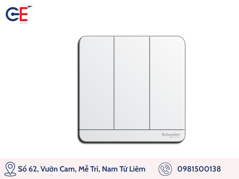 Bộ công tắc ba một chiều đèn LED