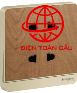 Bộ ổ cắm đôi hai chấu schneider avataron vân gỗ