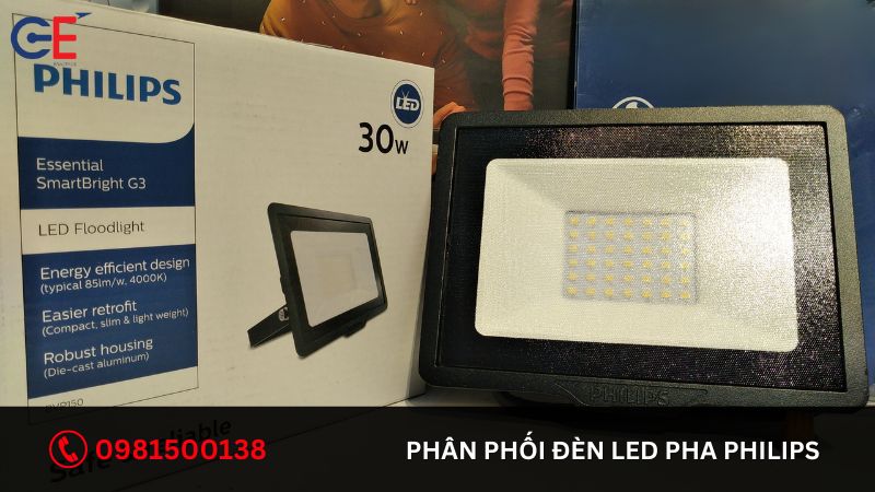 Phân phối đèn Led Pha Philips chính hãng