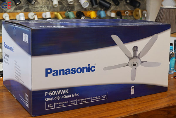 Phân phối quạt trần Panasonic 5 cánh F-60WWK